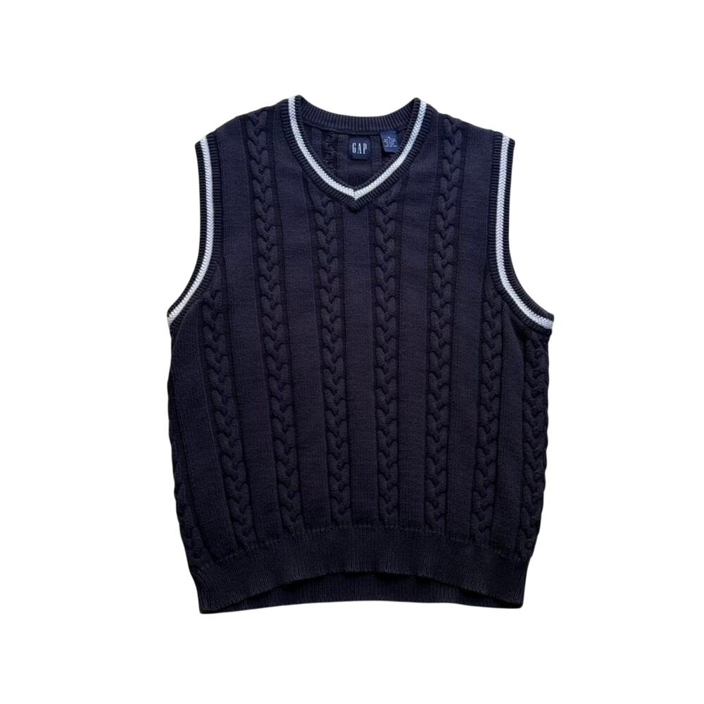Vintage Gap Cable Knit Sweater Men's XL Vest